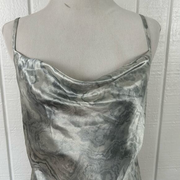 Forever 21 Women Sleeveless Slip Dress Party Holiday Cocktail Silver Size Small - Picture 3 of 8